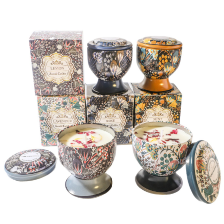 禮品訂造高腳杯乾花香薰蠟燭（可做禮盒）紀念品