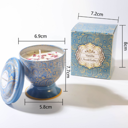 禮品訂造高腳杯乾花香薰蠟燭（可做禮盒）紀念品