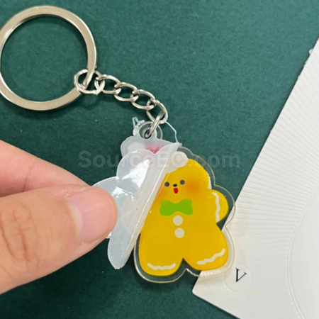 禮品訂造聖誕壓克力鎖匙扣紀念品