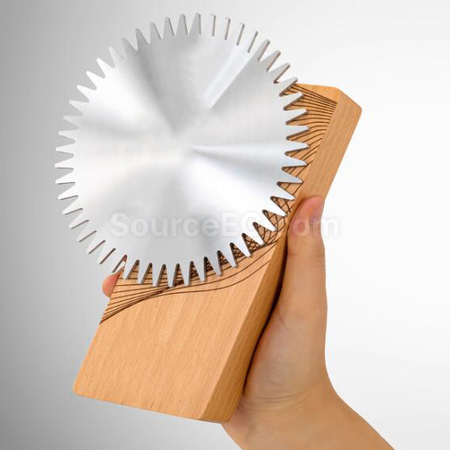 禮品訂造實木金屬獎座紀念品