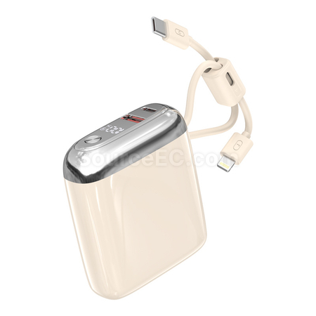 禮品訂造3C認證自帶線移動電源紀念品