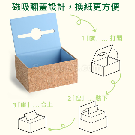 禮品訂造環保軟木紙巾盒紀念品