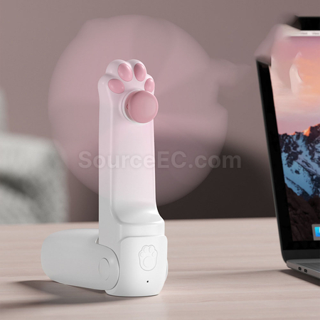禮品訂造貓爪小風扇手電筒二合一紀念品