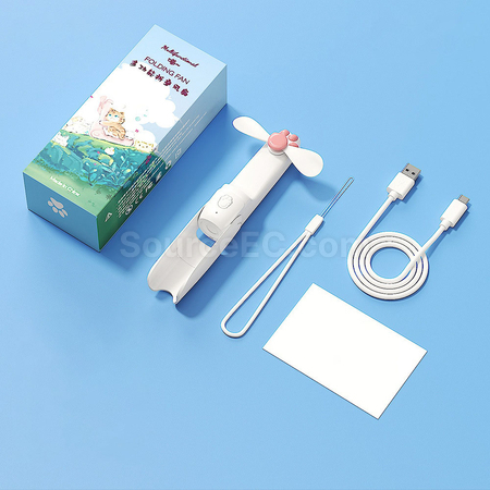 禮品訂造貓爪小風扇手電筒二合一紀念品