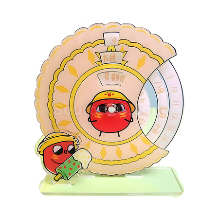 禮品訂造壓克力旋轉日曆紀念品