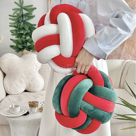 禮品訂造打結球形抱枕紀念品