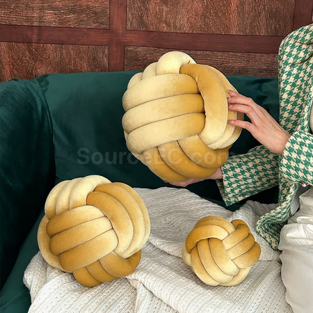 禮品訂造打結球形抱枕紀念品