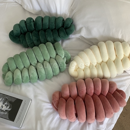 禮品訂造毛毛蟲編織抱枕紀念品