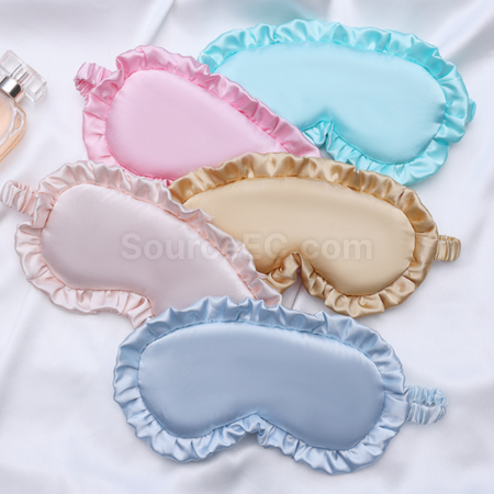 禮品訂造花邊仿真絲眼罩紀念品