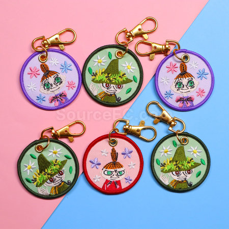 禮品訂造刺繡掛件繡花鑰匙扣紀念品