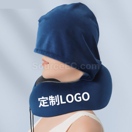 禮品訂造連帽護頸u型枕紀念品