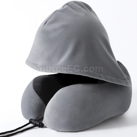 禮品訂造連帽護頸u型枕紀念品