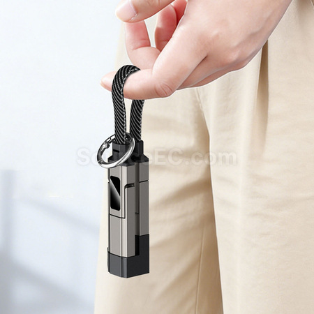 禮品訂造數顯四合一快充數據線鑰匙扣紀念品