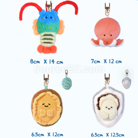 禮品訂造海鮮玩偶掛件紀念品