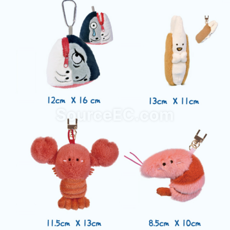 禮品訂造海鮮玩偶掛件紀念品