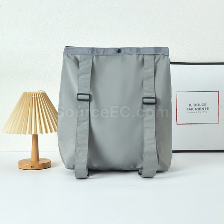 禮品訂造可摺疊收納雙肩包紀念品