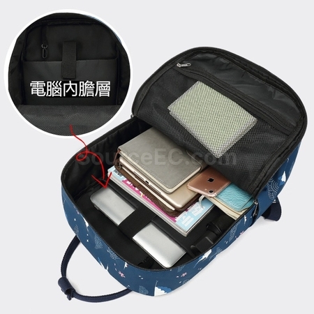 禮品訂造輕量折疊拉桿雙肩背包紀念品