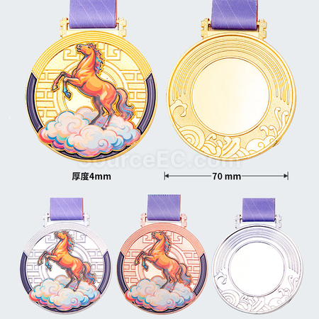 禮品訂造一馬當先金屬獎牌紀念品