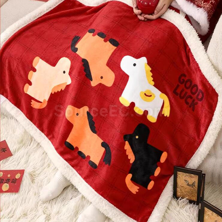 禮品訂造馬年毛毯紀念品