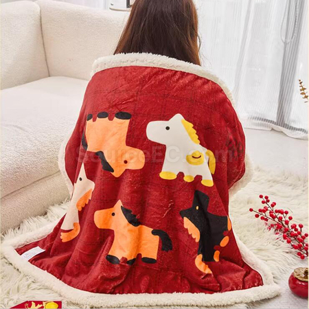 禮品訂造馬年毛毯紀念品