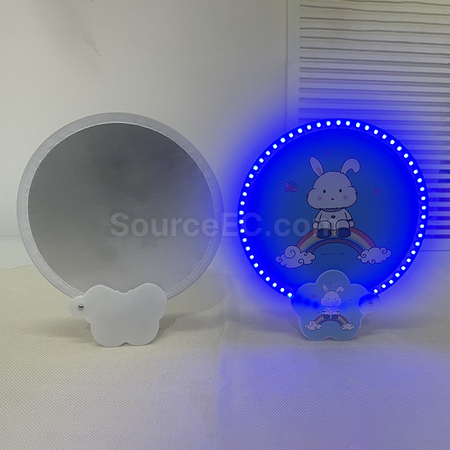 禮品訂造發光折疊廣告扇子紀念品