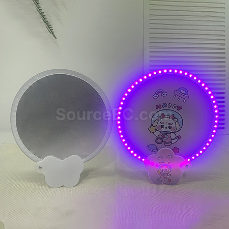 禮品訂造發光折疊廣告扇子紀念品