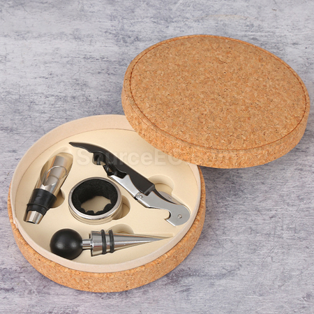 禮品訂造紅酒開瓶器四件套紀念品