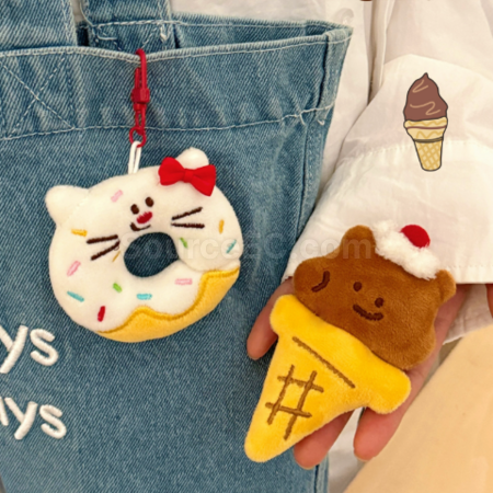 禮品訂造卡通甜品公仔鑰匙扣掛件紀念品