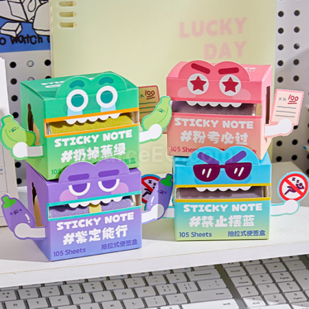禮品訂造抽拉式透明便條紙Memo紙紀念品