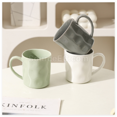 禮品訂造奶油風陶瓷杯紀念品