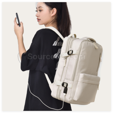 禮品訂造大容量擴容輕便旅行雙肩包紀念品