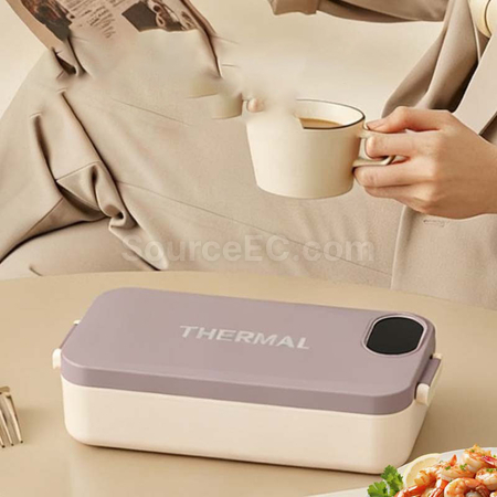 禮品訂造智能加熱保溫不鏽鋼飯盒紀念品