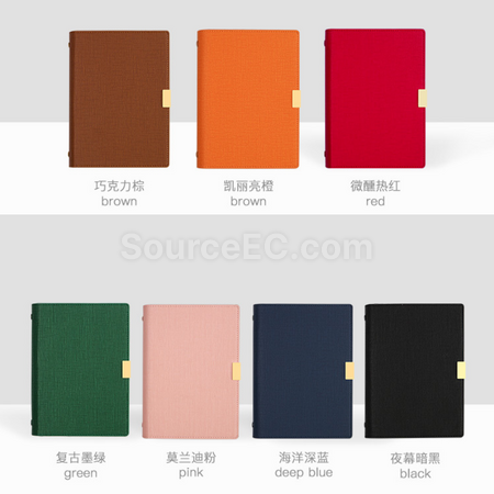 禮品訂造三折活頁可拆卸筆記本紀念品