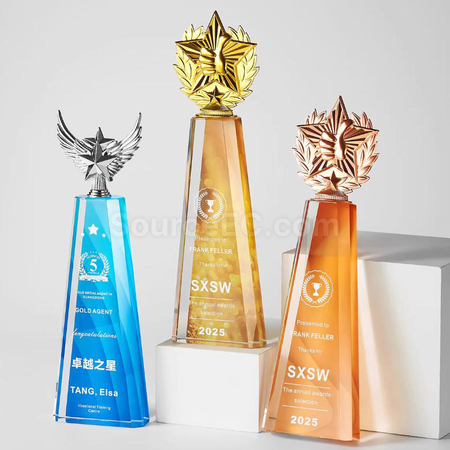 禮品訂造水晶獎座紀念品