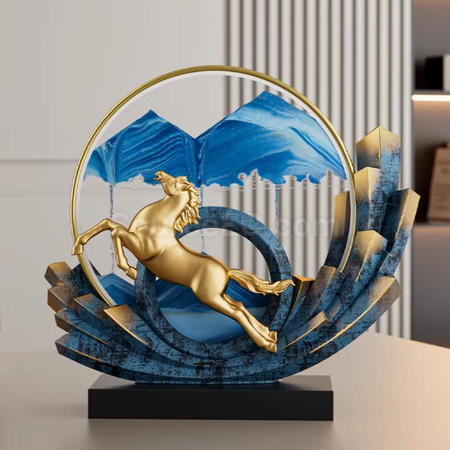 禮品訂造馬年水晶獎座紀念品