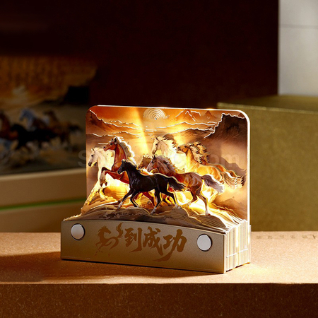 禮品訂造可定制手撕日曆紙雕燈紀念品