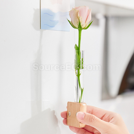 禮品訂造原木冰箱貼花瓶紀念品