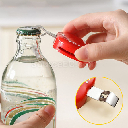 禮品訂造多功能磁吸封口夾開瓶器紀念品