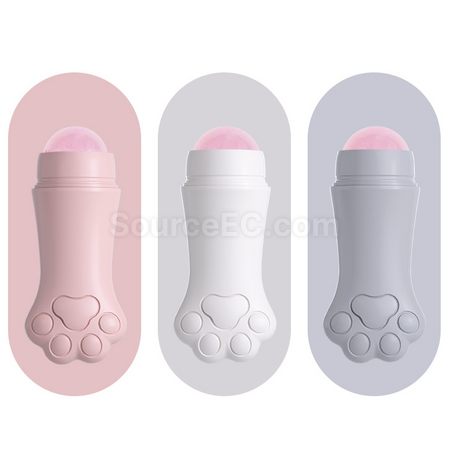 禮品訂造猫爪玫瑰石按摩滾珠紀念品