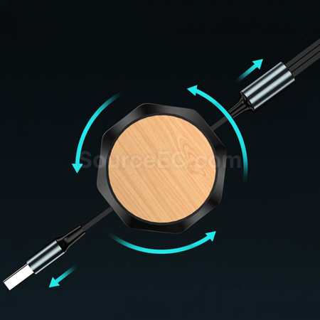 禮品訂造伸縮竹木充電線紀念品