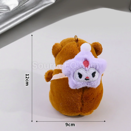 禮品訂造卡皮巴拉毛絨玩偶鑰匙扣紀念品