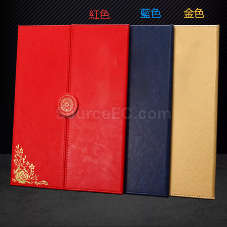 禮品訂造PU三折疊磁吸A4證書紀念品