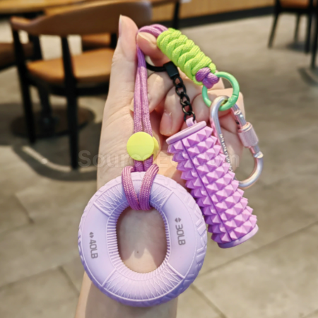禮品訂造握力器+滾軸解壓鑰匙扣掛件紀念品