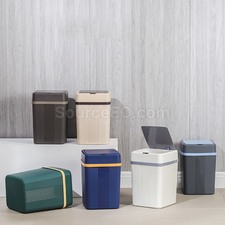 禮品訂造智能感應帶蓋垃圾桶紀念品