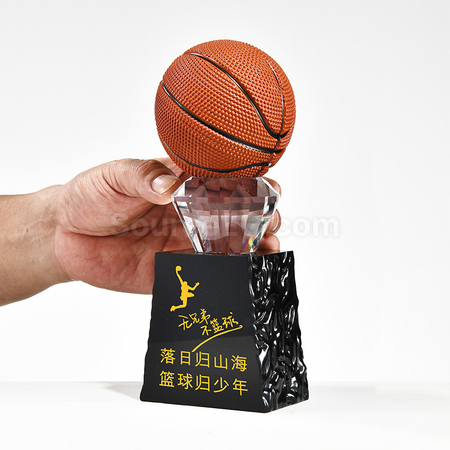 禮品訂造球類水晶獎座紀念品
