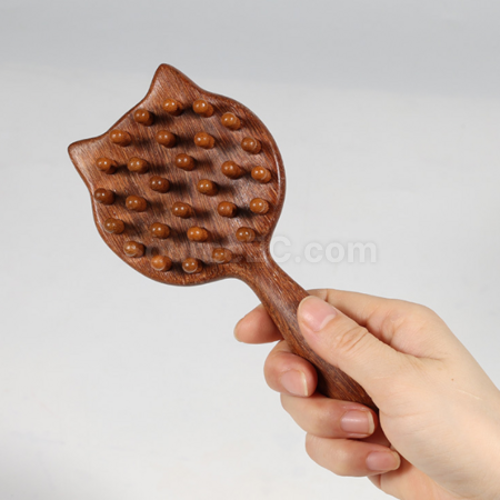 禮品訂造檀木按摩梳紀念品