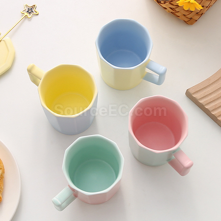 禮品訂造撞色陶瓷杯紀念品