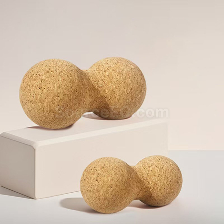 禮品訂造軟木瑜伽花生筋膜球紀念品