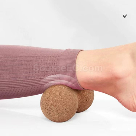 禮品訂造軟木瑜伽花生筋膜球紀念品