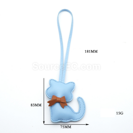 禮品訂造小狗小貓皮製掛件紀念品